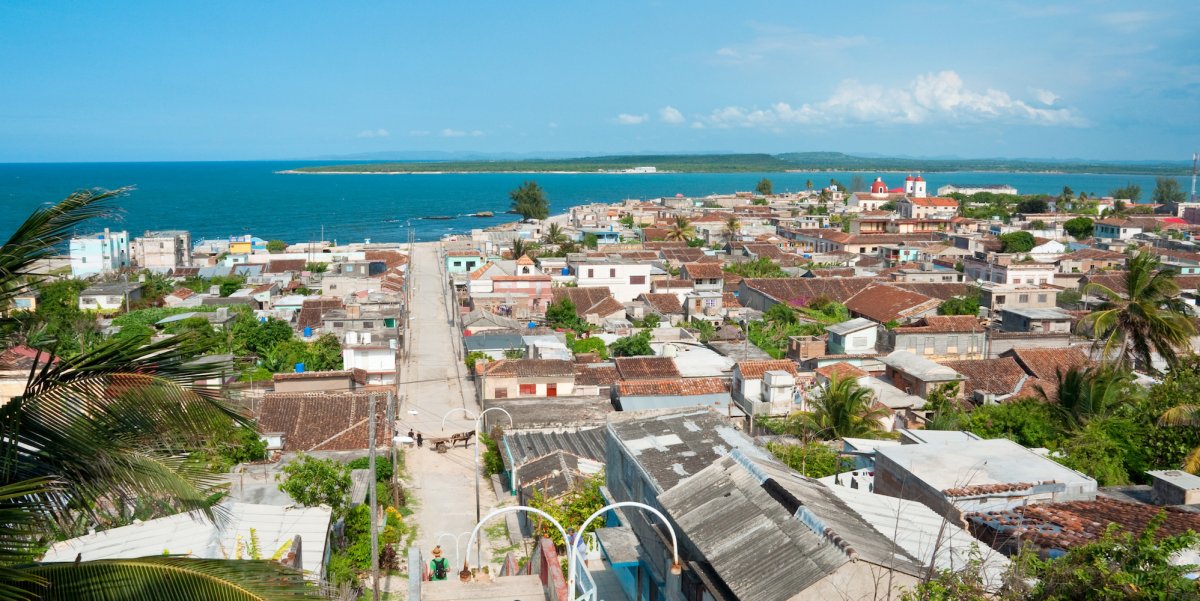 Gibara, Holguin, Cuba on a sunny day