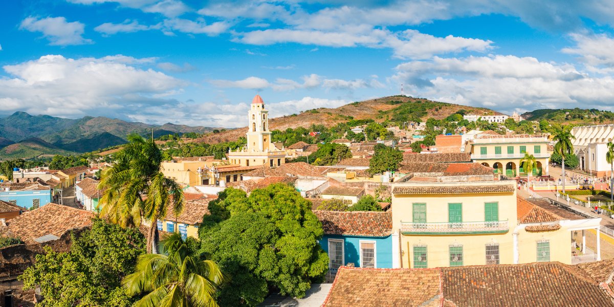 Panoramic view of western Cuba 