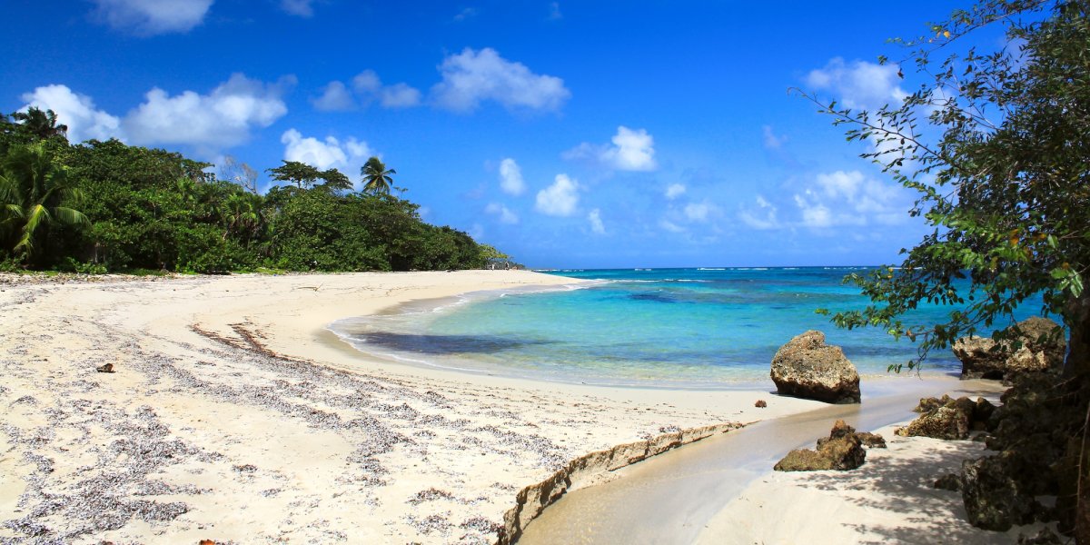 A popular beach in Baracoa. 