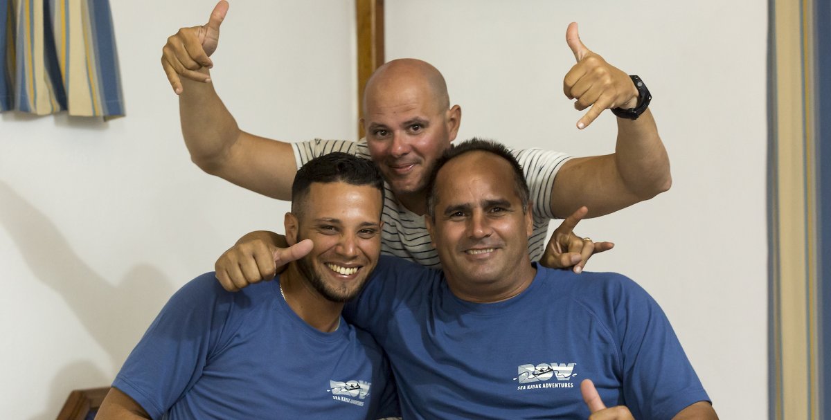 Cuba Unbound sea kayaking guides