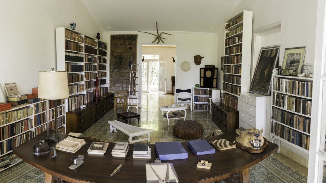 Interior view of Hemingways House in Cuba