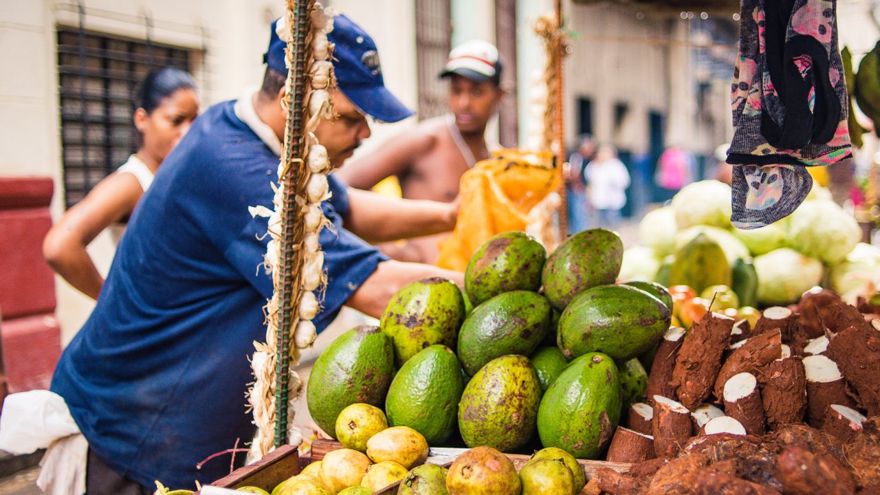 havana, cuba food stand