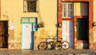 old building and bikes in Cuba